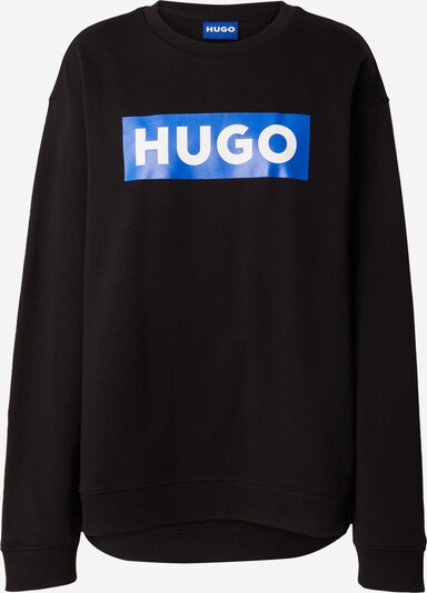 HUGO Sweat-shirt 'Classic' en bleu ciel / noir / blanc, Vue avec produit