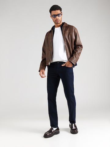 Hackett London - Slimfit Calças 'MOLESKIN RO' em azul