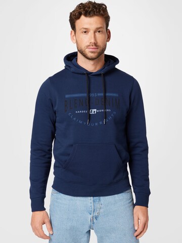 Sweat-shirt BLEND en bleu : devant