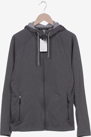 VAUDE Sweatshirt & Zip-Up Hoodie in L-XL in Grey: front