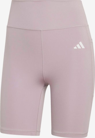 ADIDAS PERFORMANCE Skinny Sportbroek 'OPT ESS' in Lila: voorkant