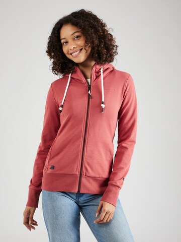 Ragwear Sweatvest 'PAYA' in Roze: voorkant