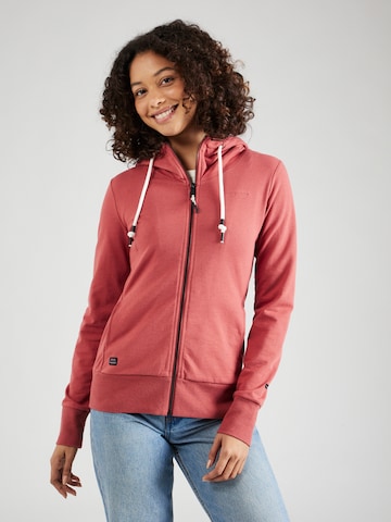 Ragwear Sweatjacka 'PAYA' i rosa: framsida