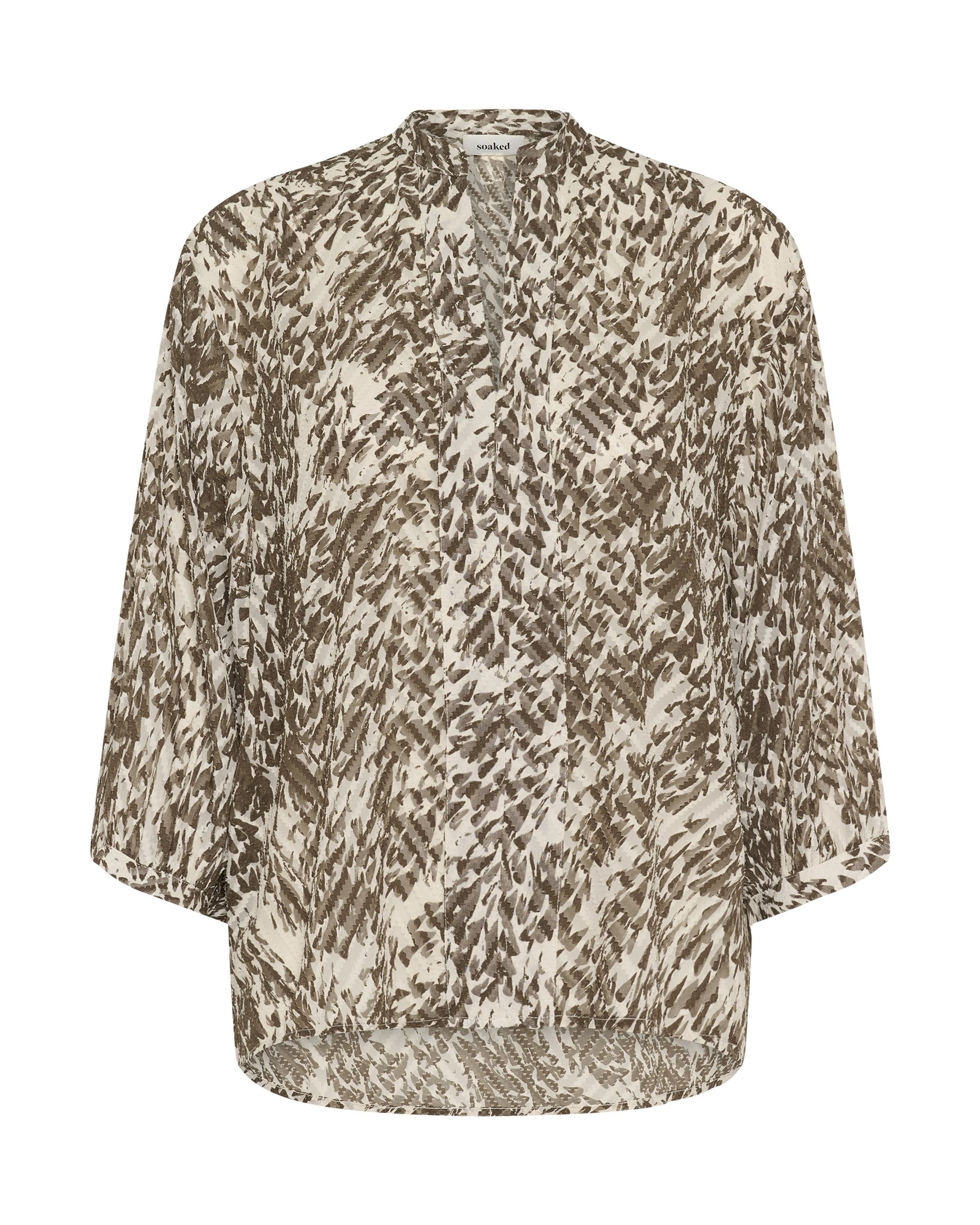 SOAKED IN LUXURY Bluse in Beige: Vorderseite