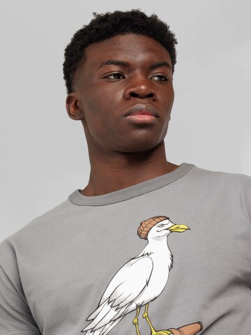Derbe Shirt 'Sturmmöwe' in Grey