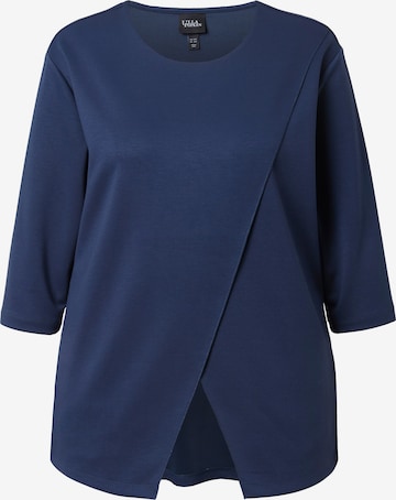 Ulla Popken Sweatshirt in Blau: Vorderseite
