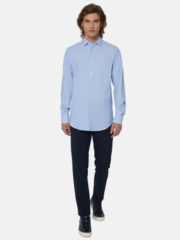 Coupe regular Chemise Boggi Milano en bleu