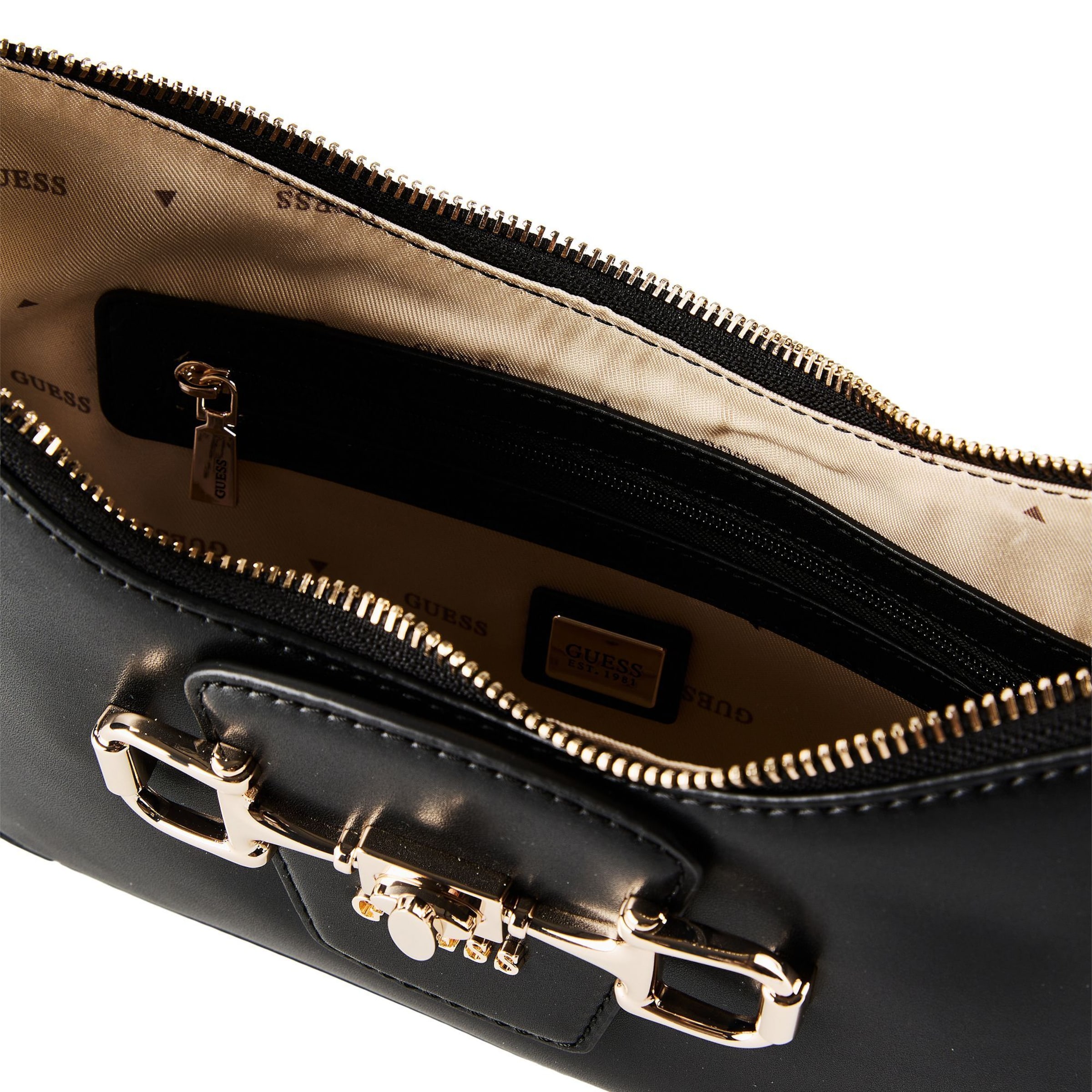 Borsa a spalla 'Janie' di GUESS in nero