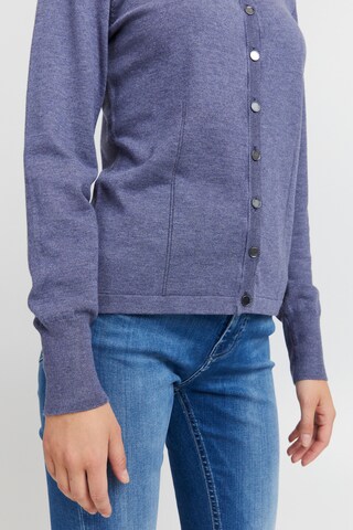 PULZ Jeans Knit Cardigan 'Sara' in Blue