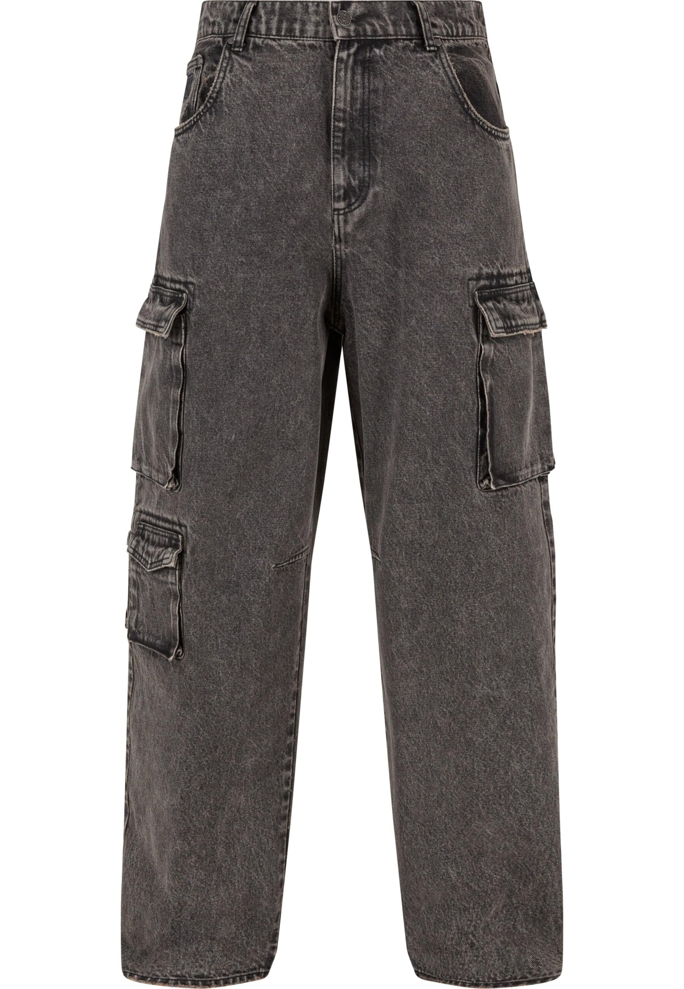 Karl Kani Regular Cargo trousers in Grey: front
