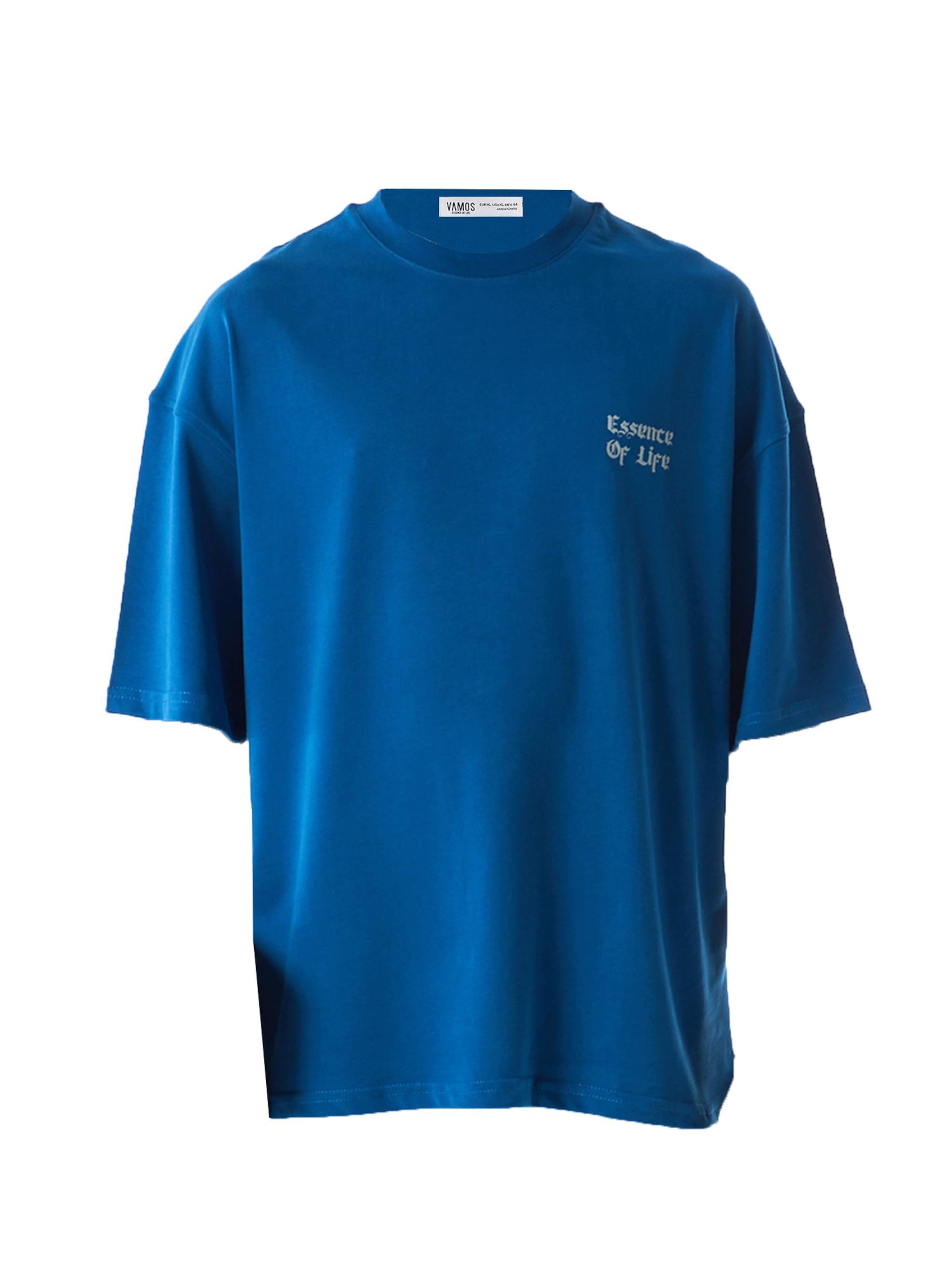 VAMOS CLO Tričko 'Mallow' – modrá: přední strana