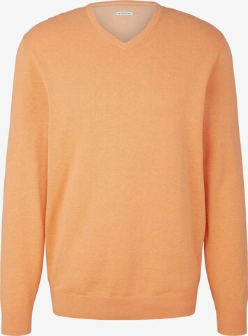 Coupe regular Pull-over TOM TAILOR en orange : devant