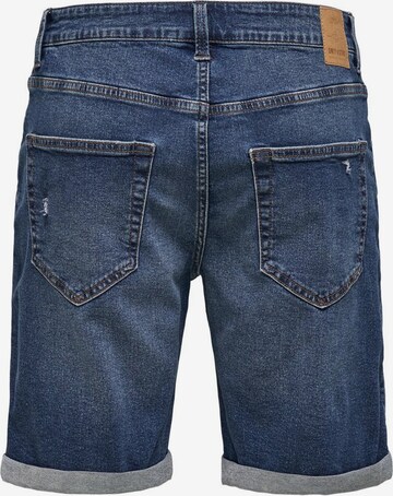 Regular Jeans de la Only & Sons pe albastru