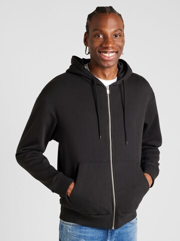 JACK & JONES Sweatjacke 'ZEPHYR' in Schwarz: predná strana