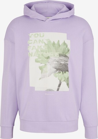 TOM TAILOR DENIM Sweatshirt in Purple: front
