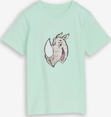 T-Shirt TOM TAILOR en vert : devant