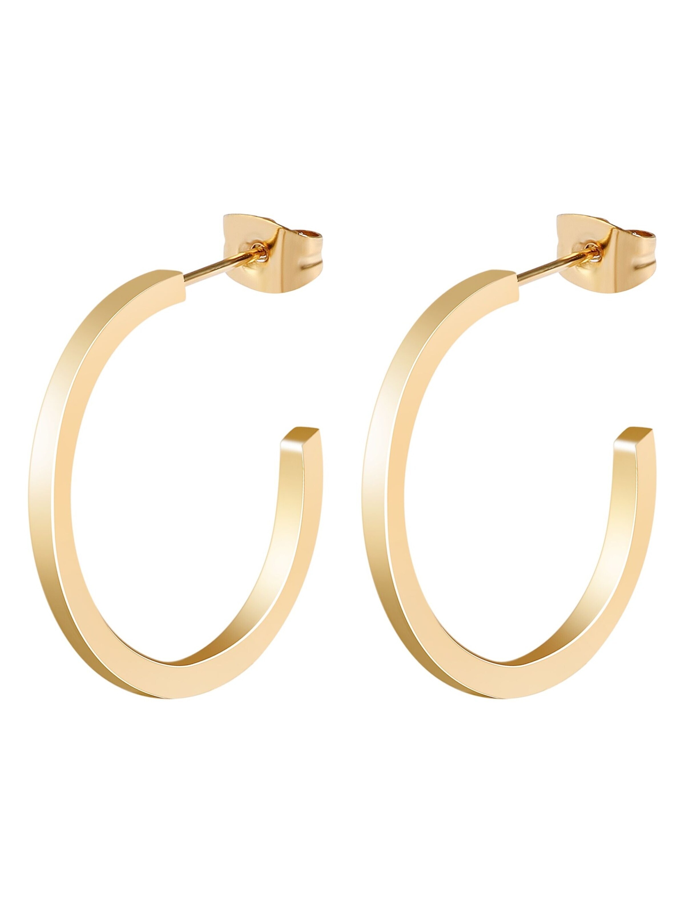 Akzent Ohrringe 'Nula, langlebig'‌‌‌‌‌ in Gold