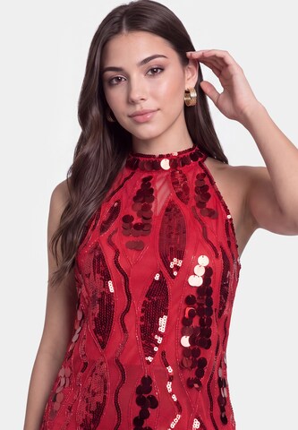 Haut faina en rouge
