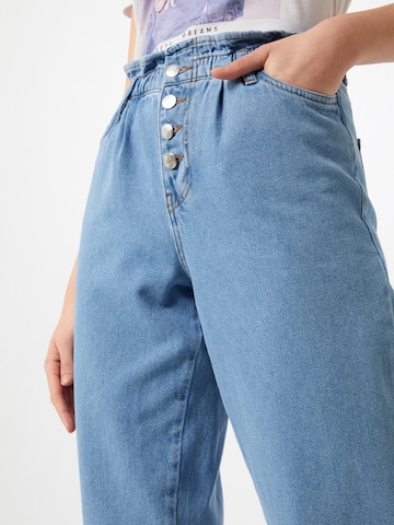 ONLY Tapered Bandplooi jeans 'Cuba' in Blauw