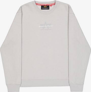 ALPHA INDUSTRIES Sweatshirt in Grau: Vorderseite