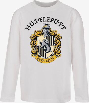 Maglietta 'Harry Potter - Hufflepuff Crest' di ABSOLUTE CULT in bianco: frontale