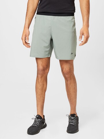 Reebok Regular Workout Pants 'SPEED 3.0' in Green: front