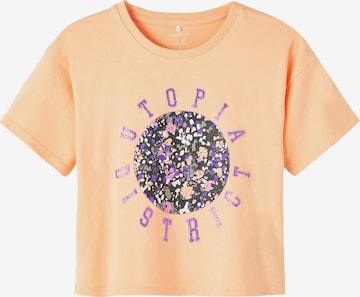 NAME IT - Camiseta 'Bolette' en naranja: frente