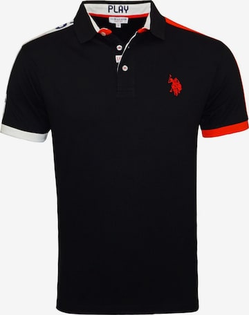 U.S. POLO ASSN. Футболка 'Play' в Черный: спереди