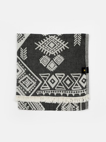 MARSIKOH Strandtuch 'Kilim' in Schwarz: Vorderseite