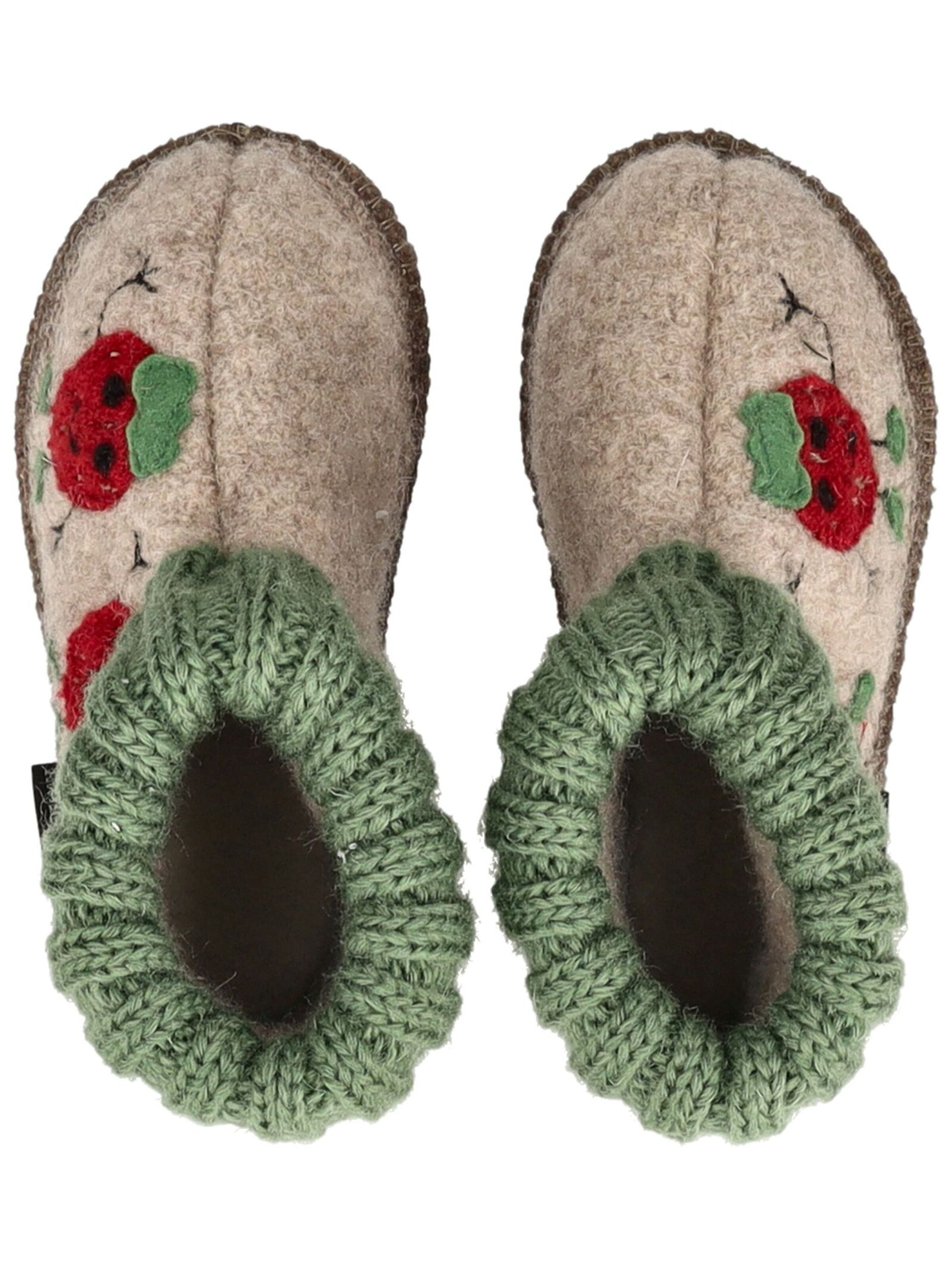 HAFLINGER Hausschuh in Beige