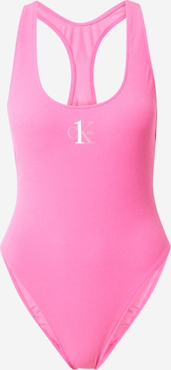 Calvin Klein Swimwear Jednodijelni kupaći kostim u roza / roza / bijela, Pregled proizvoda