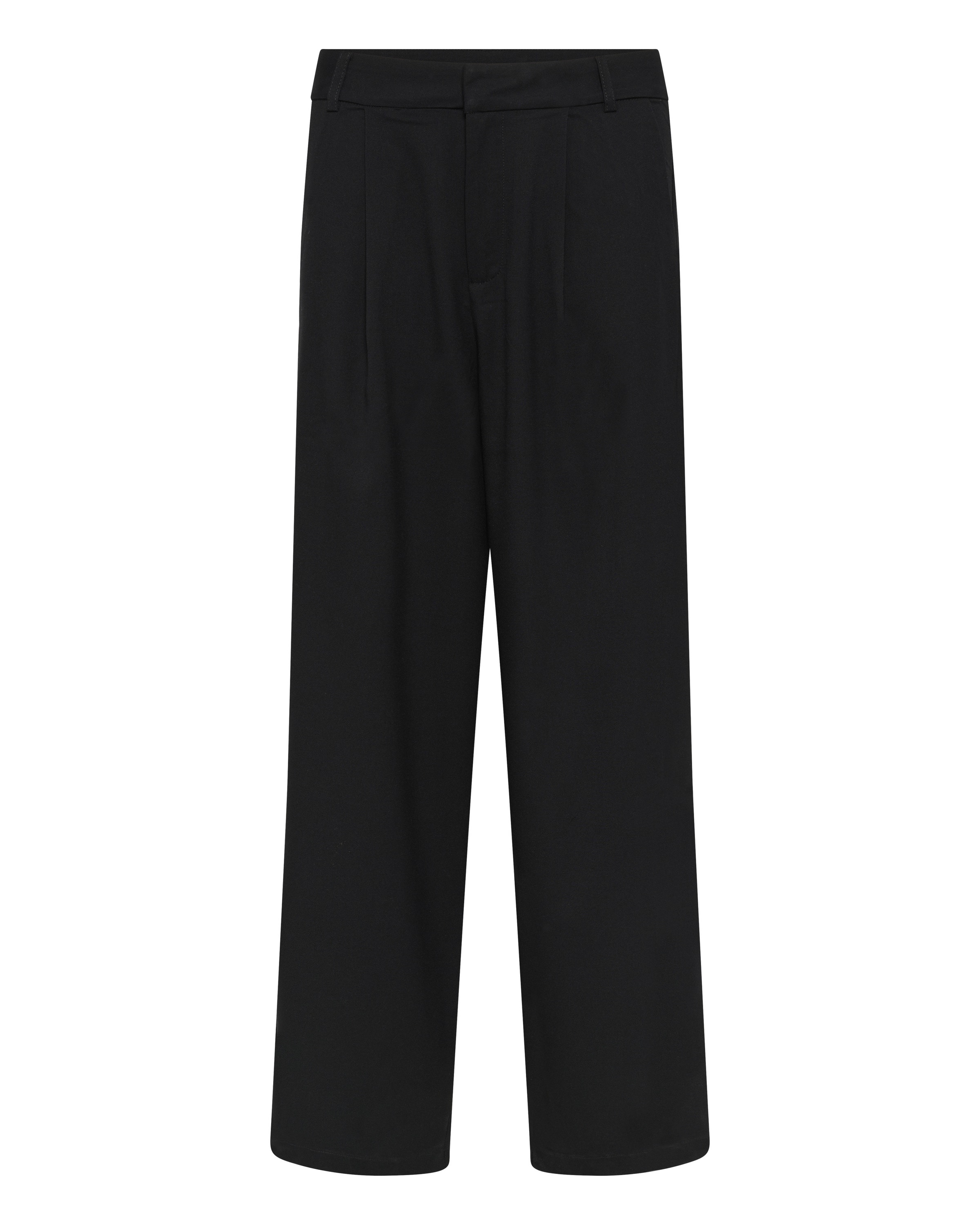 Kaffe Wide leg Pantalon 'KAValeria' in Zwart: voorkant