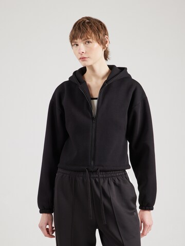 ABOUT YOU Zip-Up Hoodie 'Christina' in Black: front