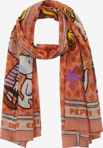 CODELLO Scarf 'PEANUTS' in Orange: front