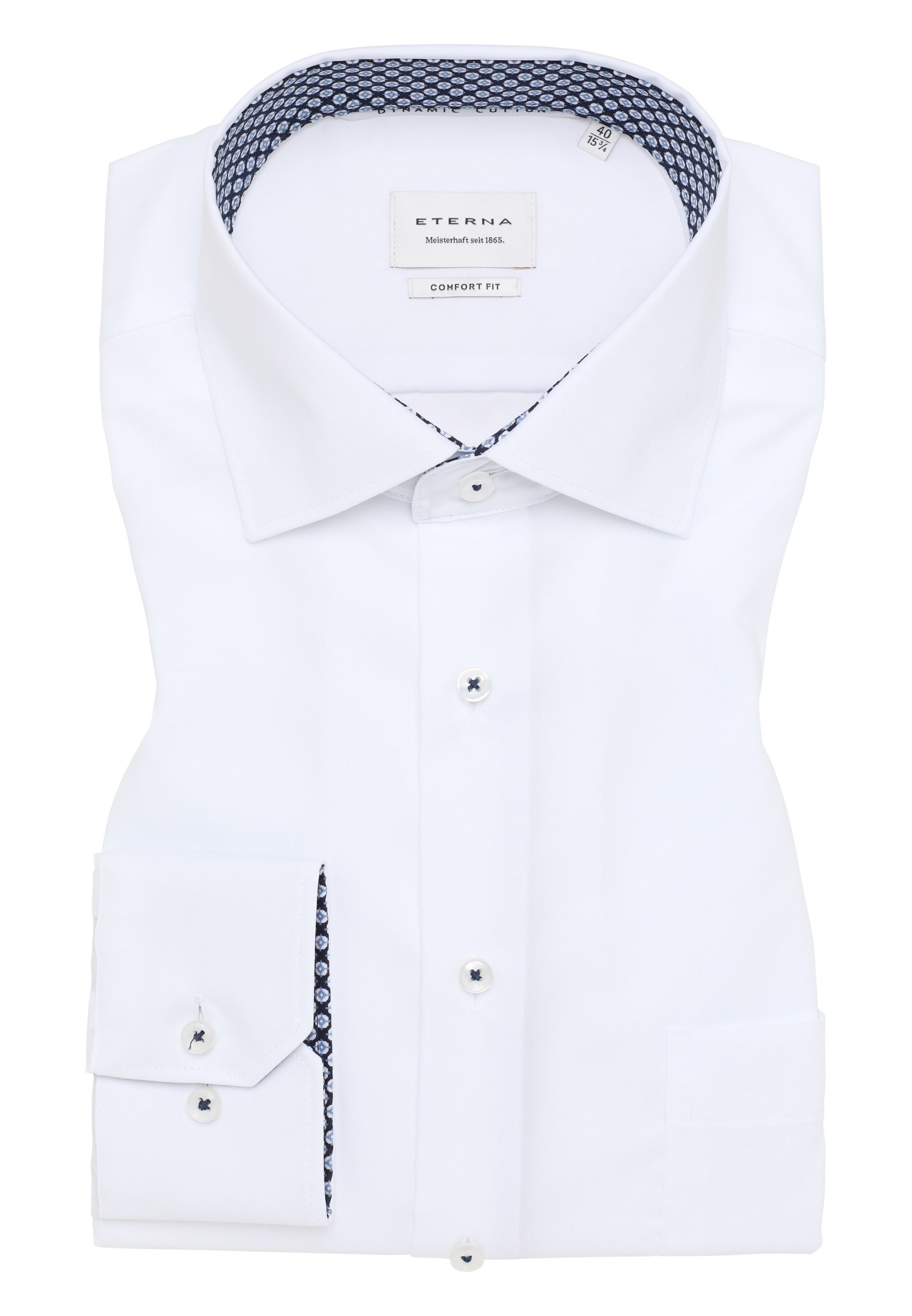 ETERNA Comfort fit Business shirt in White