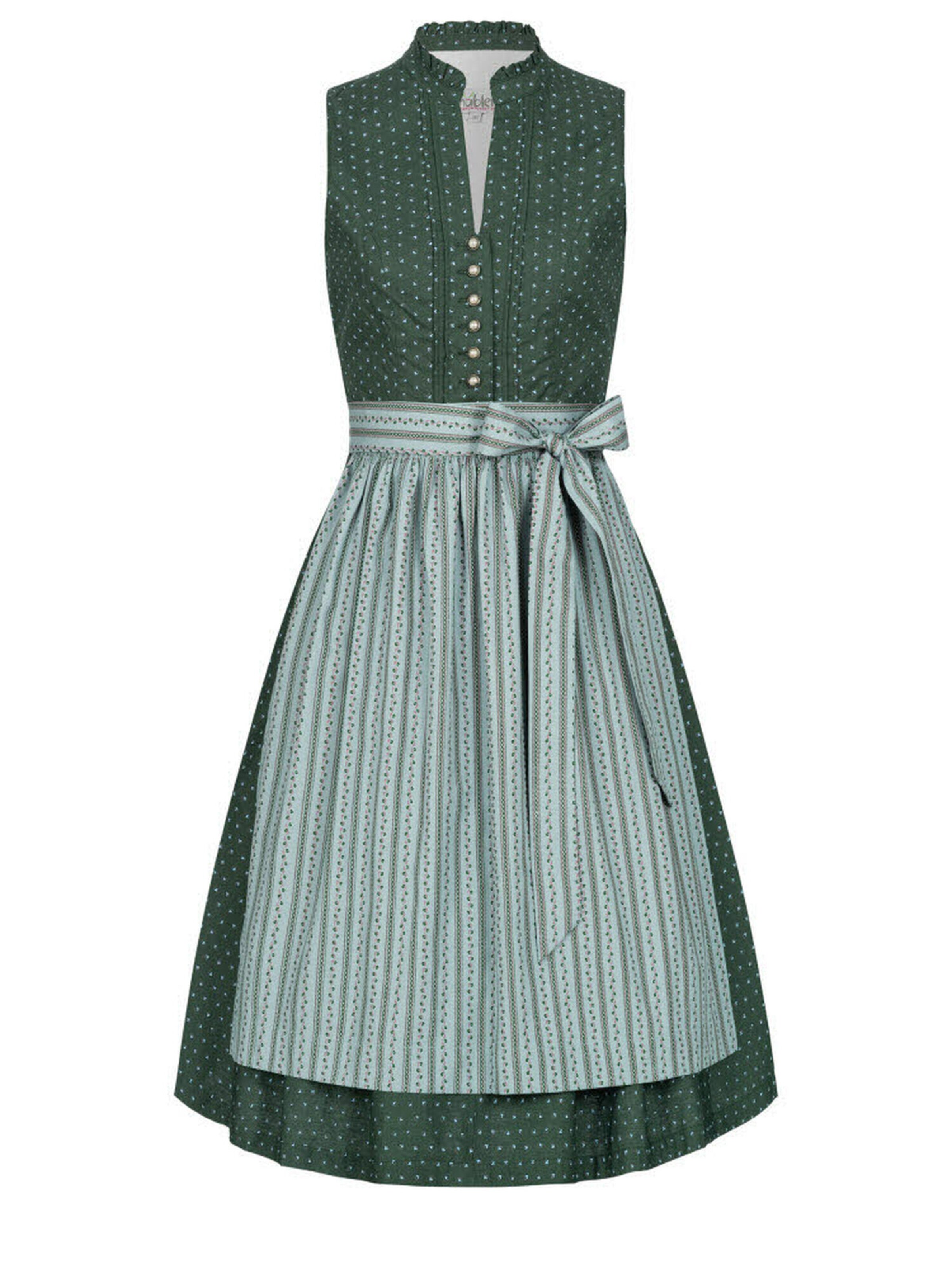 Trachtenhof Nübler Dirndl 'Dirndl midi Jette' in Green: front
