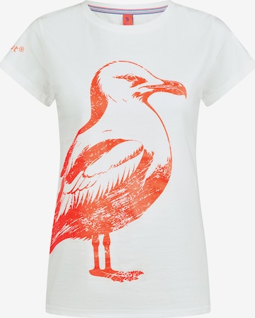 T-shirt 'Ülk' salzhaut en blanc : devant