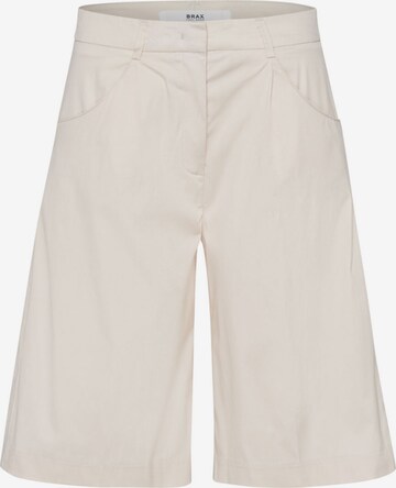 Wide leg Pantaloni con pieghe 'Mia' di BRAX in bianco: frontale