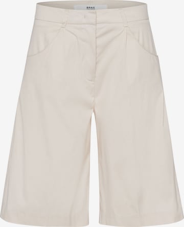 Wide leg Pantaloni con pieghe 'Mia' di BRAX in bianco: frontale