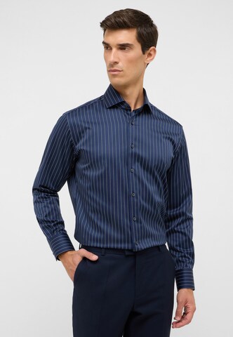 ETERNA Regular fit Zakelijk overhemd in Blauw: voorkant