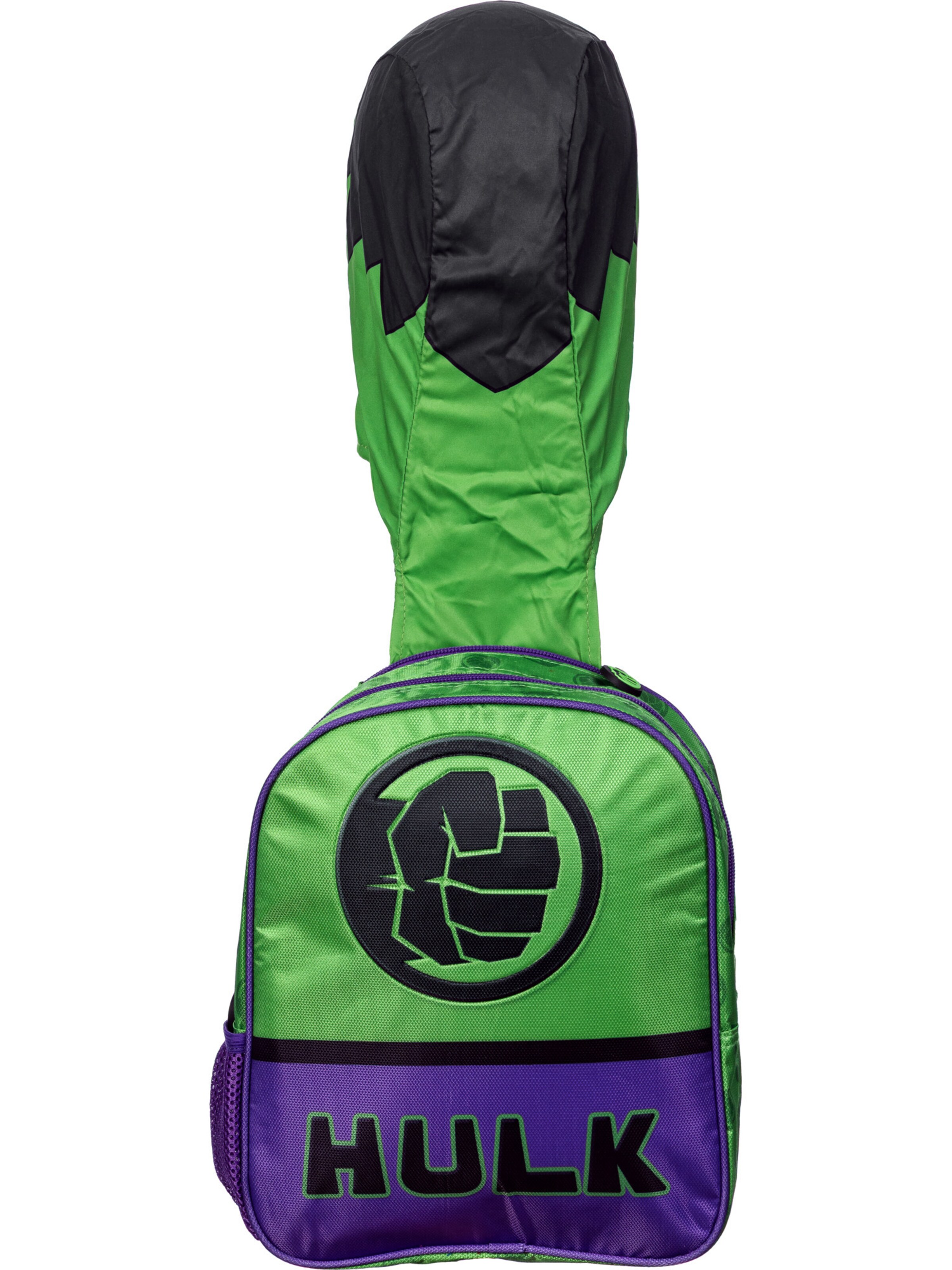 marvel Rucksack 'Hulk Go!-Hooded' in Grün