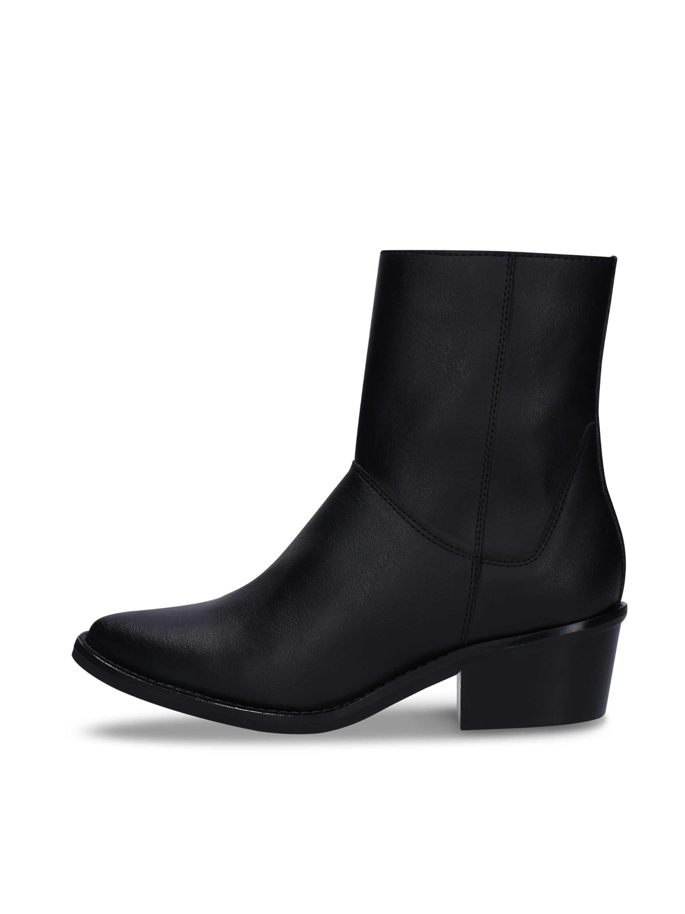 nae Vegan Shoes Kovbojské boty 'KELLA' – černá: přední strana
