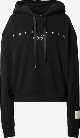 REPLAY Sweatshirt in Zwart: voorkant