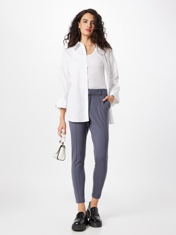 VERO MODA Slim fit Pleated Pants in Blue