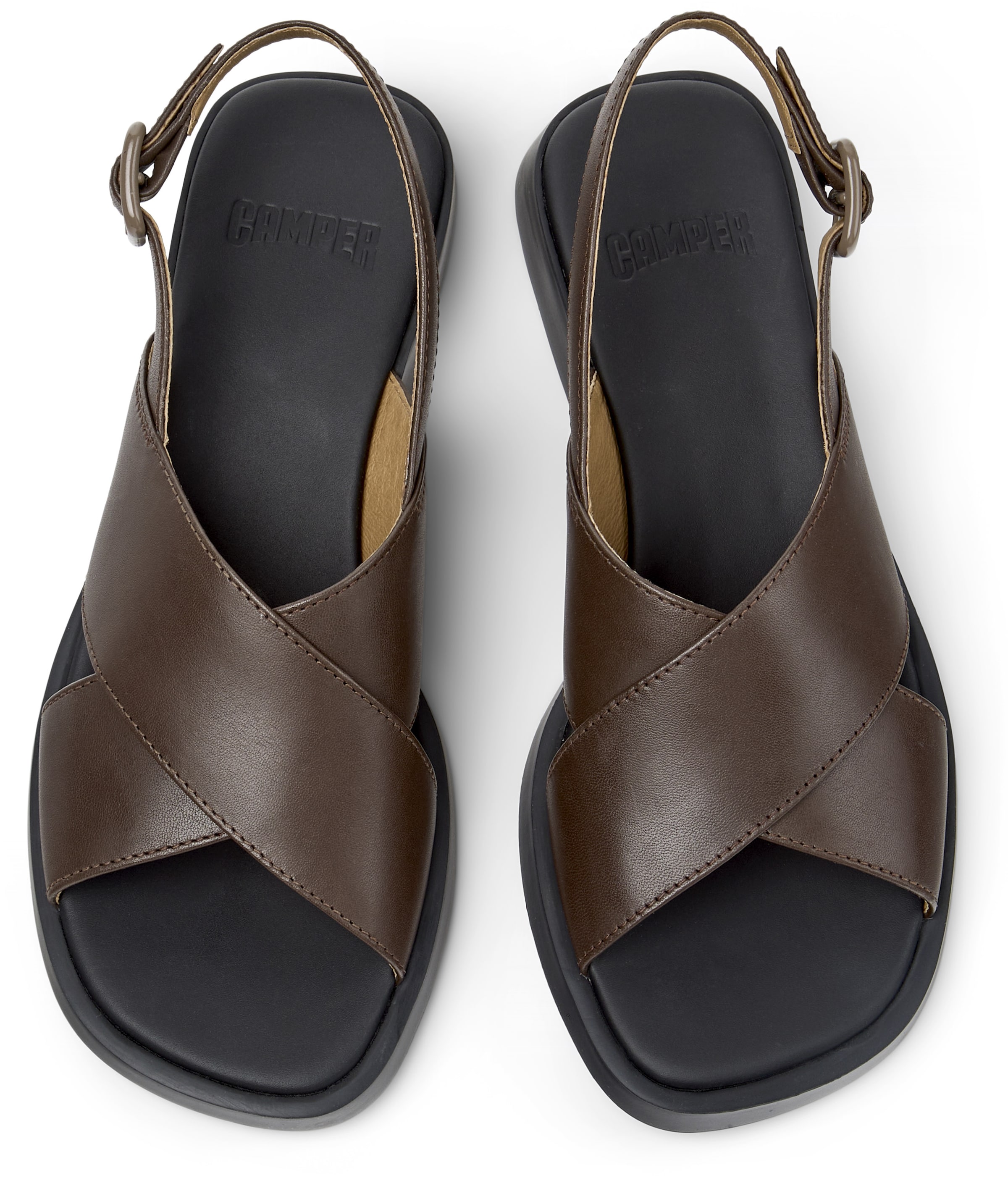 Sandalo con cinturino 'Dana' di CAMPER in marrone