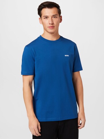 T-Shirt 'TEE' BOSS en bleu : devant