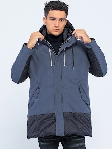 Ron Tomson Winter Coat in Blue