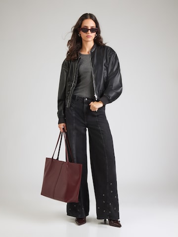 co'couture Wide Leg Jeans i sort