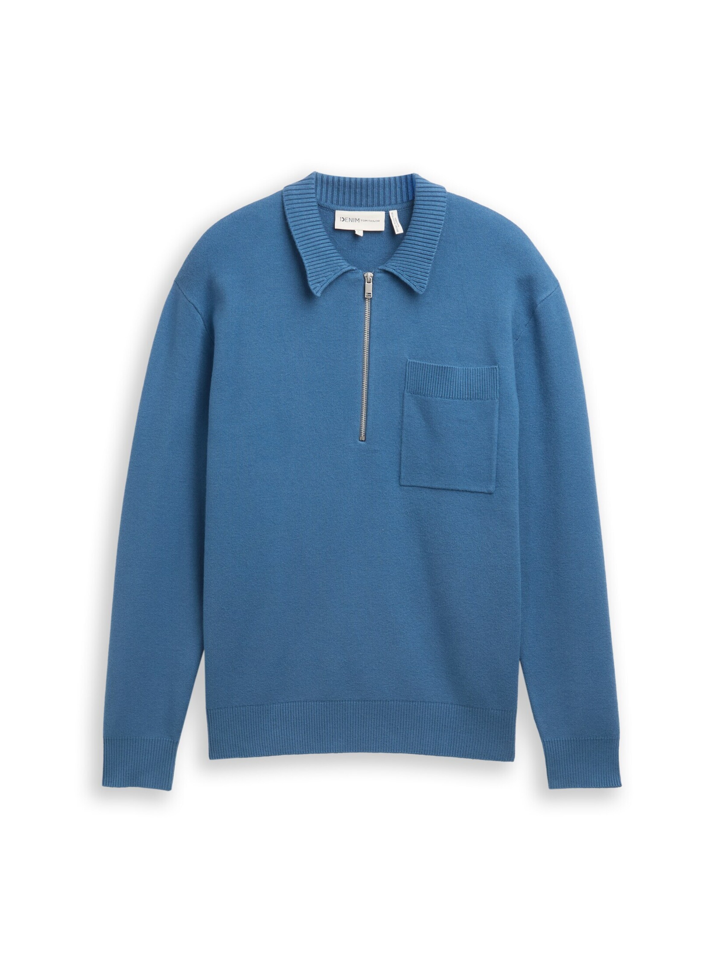 TOM TAILOR DENIM Trui in Blauw: voorkant