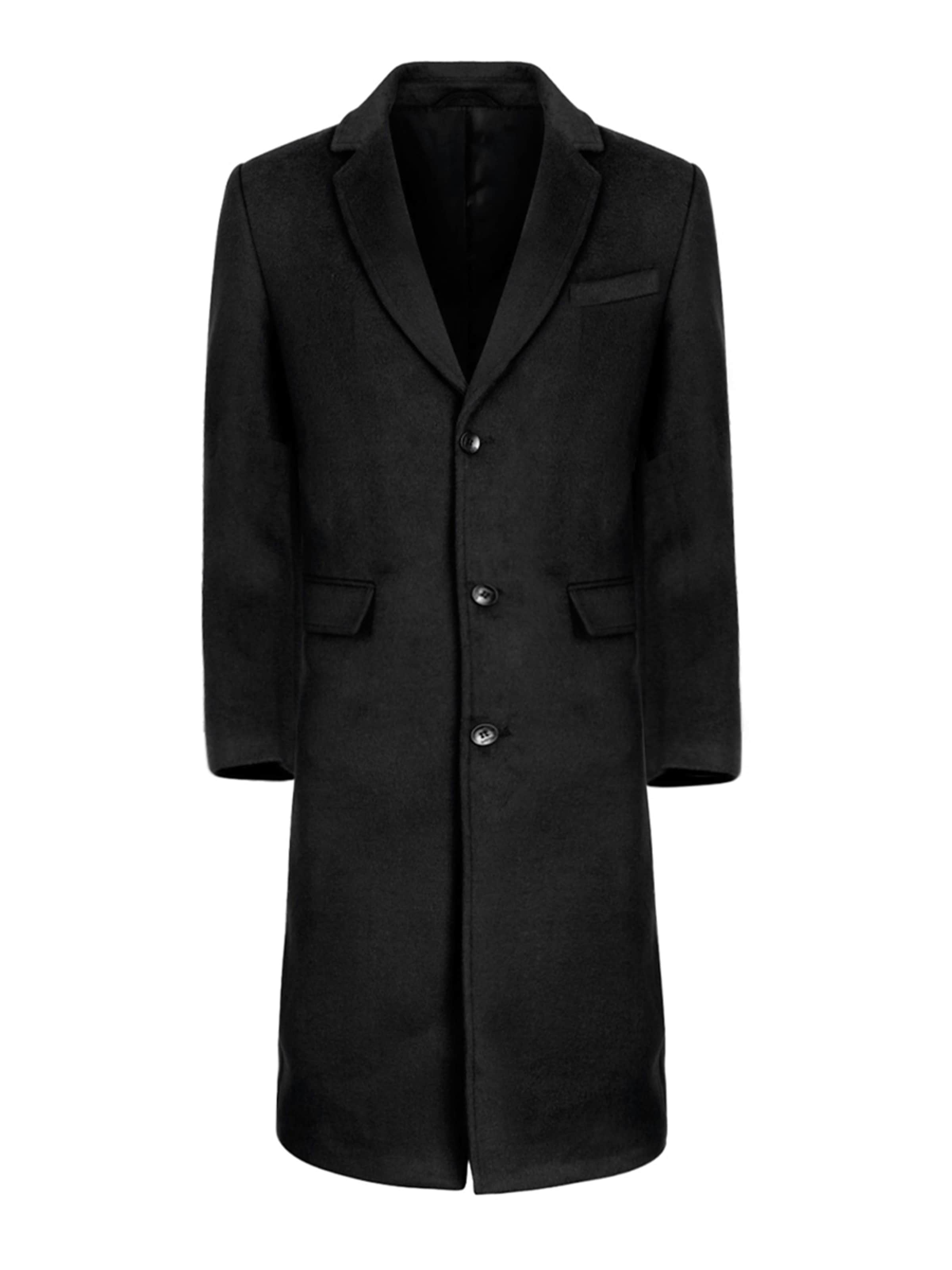 Youthup Wintermantel in Schwarz: Vorderseite